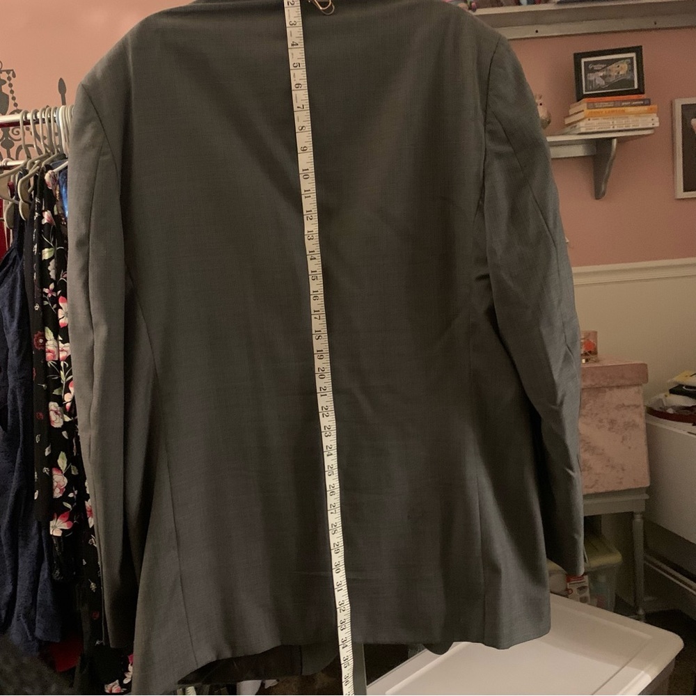 Claiborne Men’s Blazer, Grey, 100% Wool, 50L - Picture 8 of 11